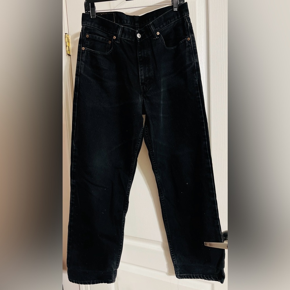 Levi's Black 550 Straight Jeans